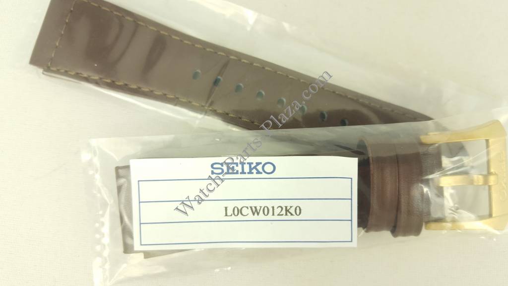 Watch Band Seiko SRP580 Prospex Limited brown leather strap L0CW B 22 mm - Watch Plaza