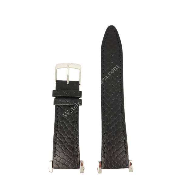 Watch Band SNDZ99P1 Seiko 7T92 - 0HP0 black leather strap 20mm 4LK4JB - Watch Plaza