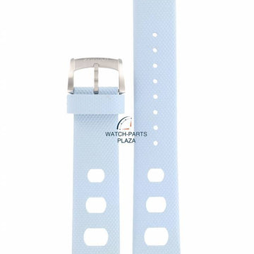 Watch Band ZO2230, ZO2237 Zodiac Sea Dragon Blue Silicon Strap 20mm - Watch Plaza