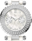 Watch Guess Collection A28101L1 Diver Chic 97 white ceramic - Swiss Made - Precious series - Watch Plaza