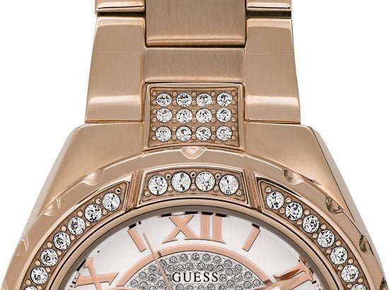 Watch Guess W0111L3 Viva analog ladies watch rose colored 36mm steel - Watch Plaza