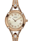 Watch Guess W0135L3 Angelic ladies watch rose colored 22mm steel Zirconia crystals - Watch Plaza