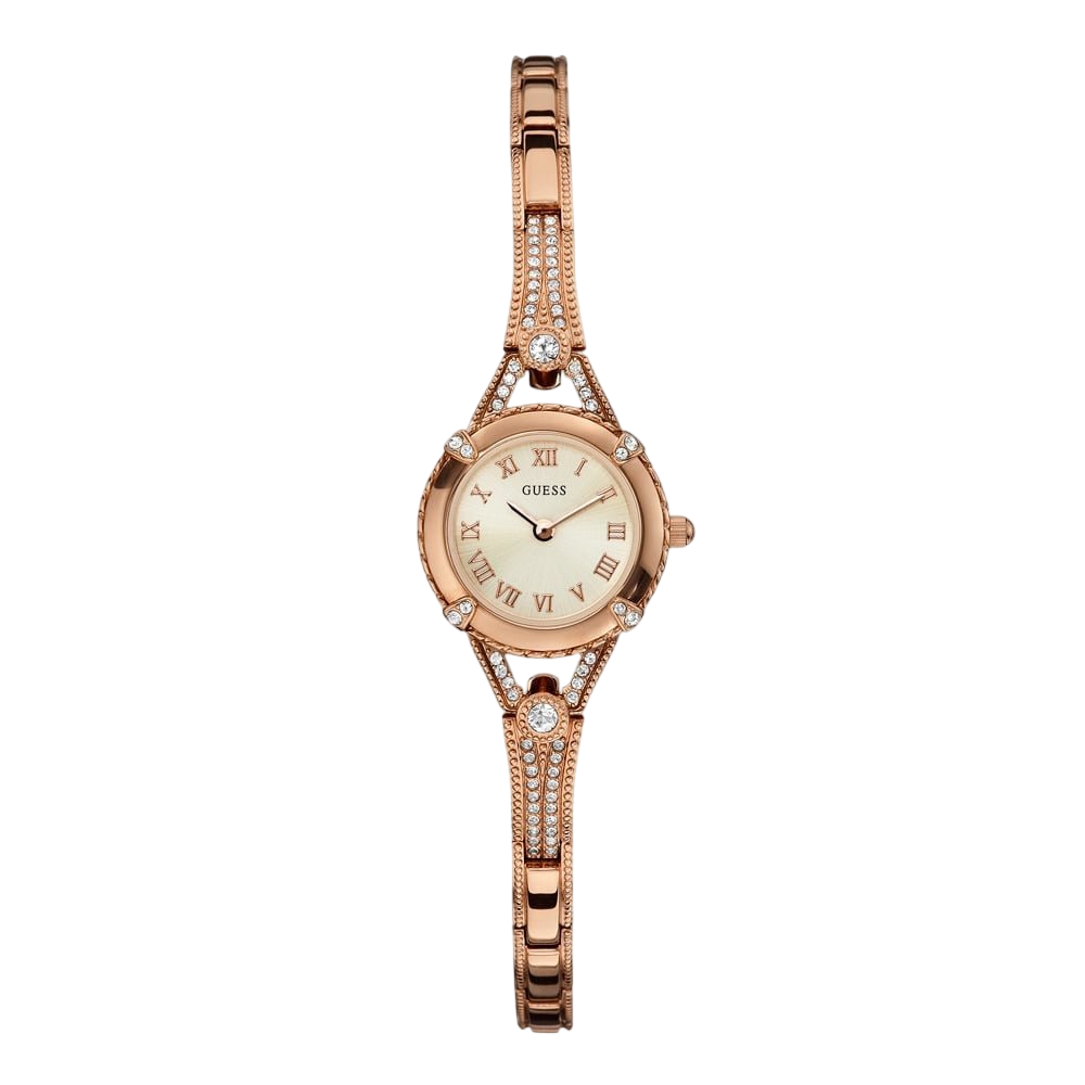 Guess W0135L3 Angelic ladies watch analog 22 mm rose Zirconia