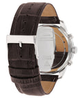 Watch Guess W0380G6 Horizon chronograph watch men 45mm brown croco leather strap - Watch Plaza