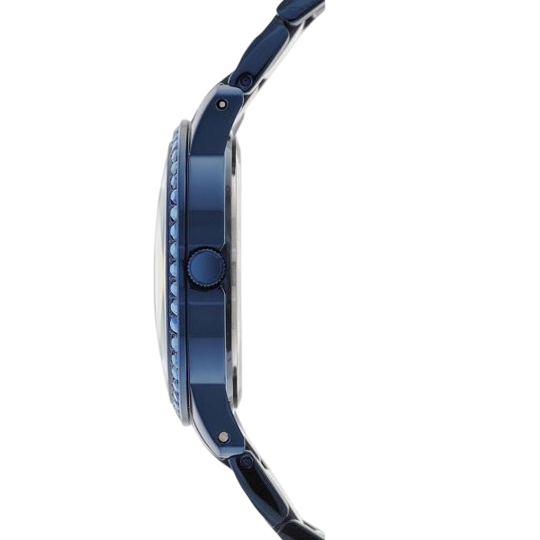 Watch Guess W0502L4 Indulge analogue ladies watch blue 36mm steel - Iconic Blue - Watch Plaza