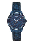 Watch Guess W0502L4 Indulge analogue ladies watch blue 36mm steel - Iconic Blue - Watch Plaza