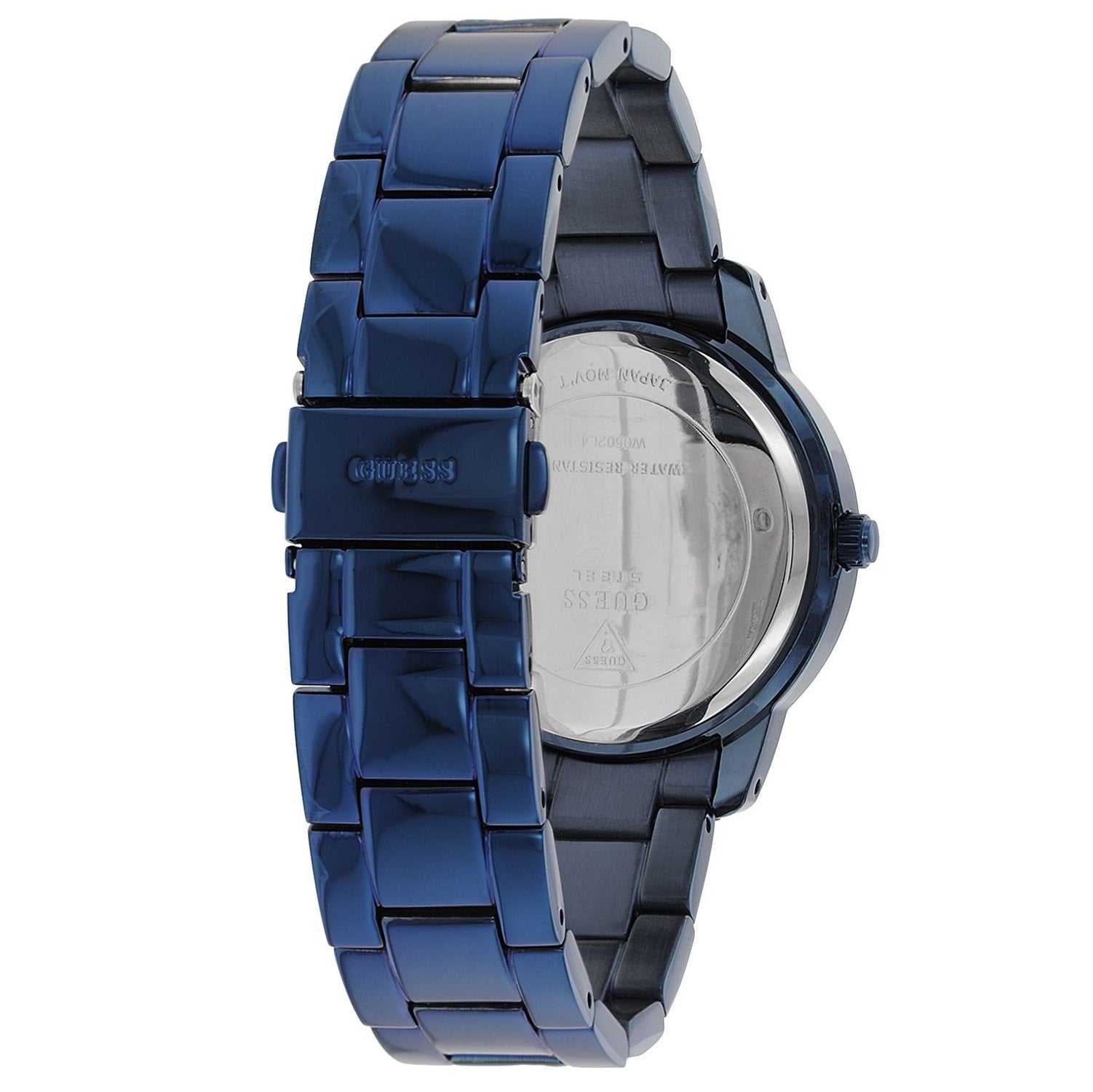 Watch Guess W0502L4 Indulge analogue ladies watch blue 36mm steel - Iconic Blue - Watch Plaza