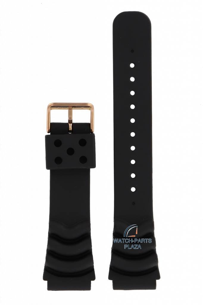 Watch Strap for Seiko 5 Sports SRP680, SRP210 Black Band Gold Buckle 22mm 4R36 04J0, 00S0 - Watch Plaza