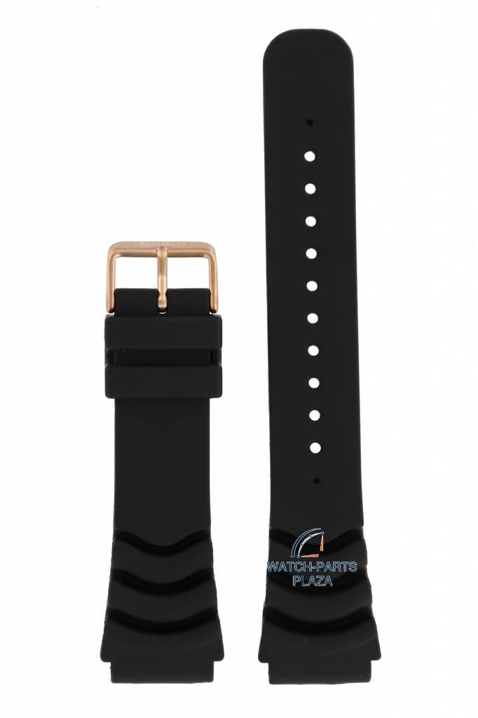 Watch Strap for Seiko 5 Sports SRP680, SRP210 Black Band Gold Buckle 22mm 4R36 04J0, 00S0 - Watch Plaza