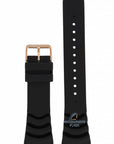 Watch Strap for Seiko 5 Sports SRP680, SRP210 Black Band Gold Buckle 22mm 4R36 04J0, 00S0 - Watch Plaza