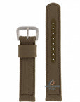 Watch Strap for Seiko 7S26 - 3060, 00D0 Canvas Military Band 18mm SNX431 Green Nylon 4HA6JB - Watch Plaza