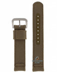 Watch Strap for Seiko 7S26 - 3060, 00D0 Canvas Military Band 18mm SNX431 Green Nylon 4HA6JB - Watch Plaza