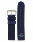 Watch Strap for Seiko 7S36 - 03J0 Blue Canvas Military Band 22mm SNZG11 4A215JL Nylon - Watch Plaza