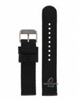 Watch Strap for Seiko 7T92 / 7T94 Black Nylon Military Band 20mm 4KC8JZ 0CX0, 0DX0, 0FD0 - Watch Plaza