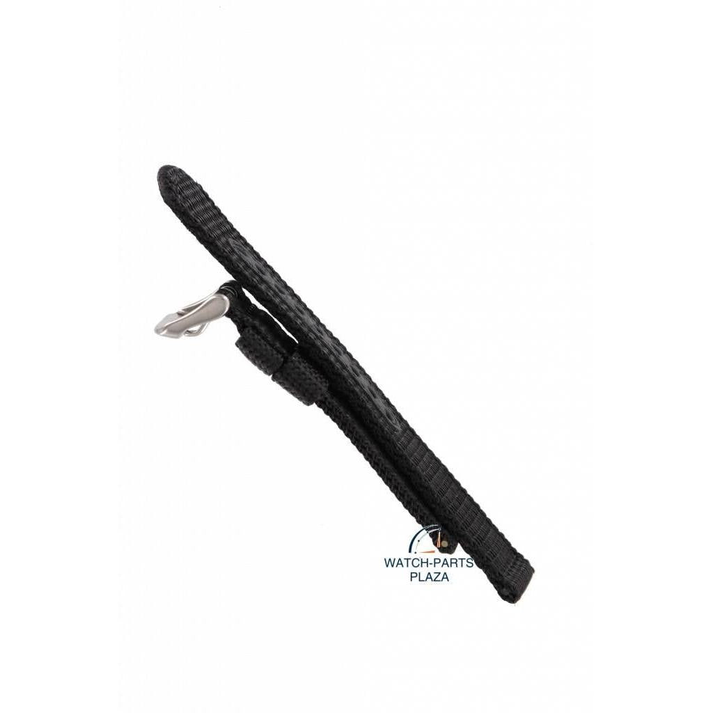 Watch Strap for Seiko 7T92 / 7T94 Black Nylon Military Band 20mm 4KC8JZ 0CX0, 0DX0, 0FD0 - Watch Plaza
