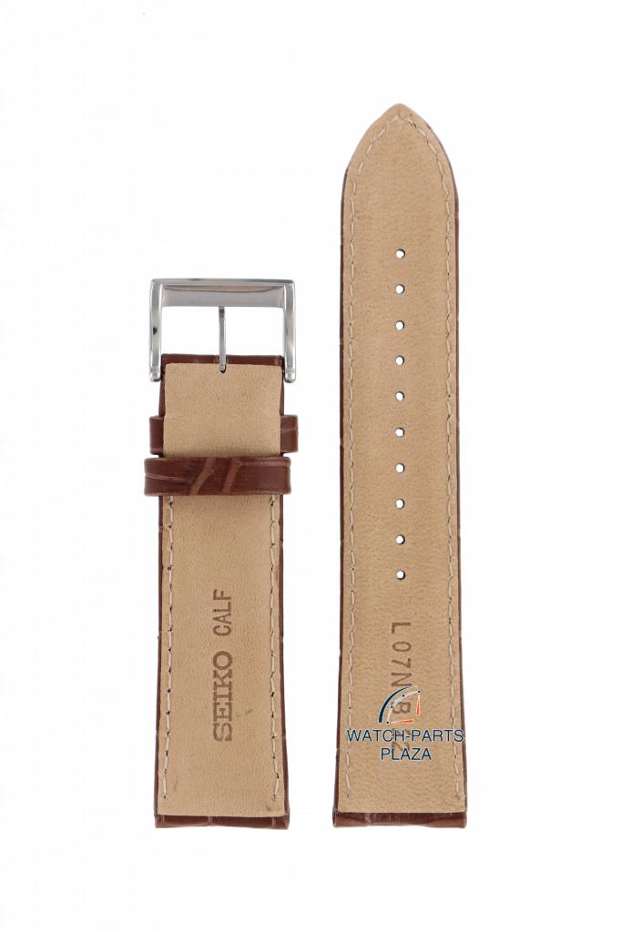 Watch Strap for Seiko SSG005P1 Prospex Radio Sync Solar L07N B 22 mm Brown Band 8B92 - 0AK0 - Watch Plaza