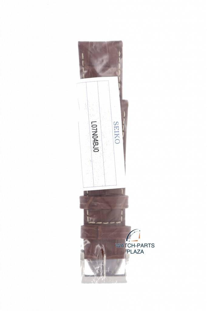 Watch Strap for Seiko SSG005P1 Prospex Radio Sync Solar L07N B 22 mm Brown Band 8B92 - 0AK0 - Watch Plaza