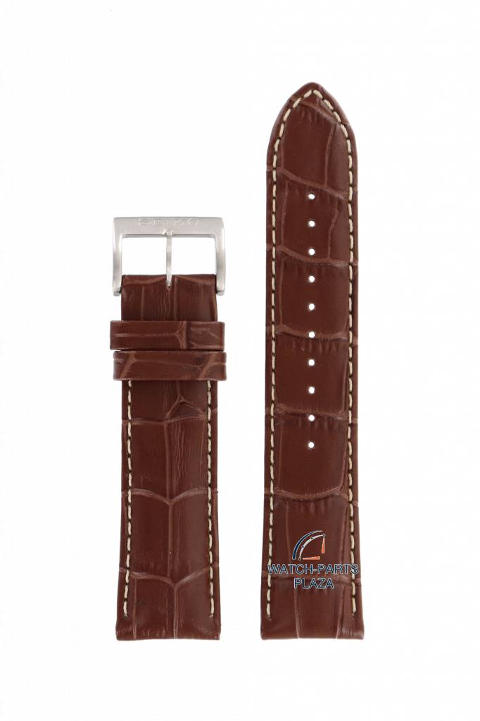 Watch Strap for Seiko SSG005P1 Prospex Radio Sync Solar L07N B 22 mm Brown Band 8B92 - 0AK0 - Watch Plaza