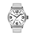 Watch TW - Steel Marc Coblen Edition TWMC43 white leather strap 50mm - Watch Plaza