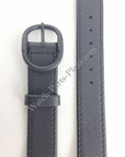 Watchband 7320 - 6220 Seiko Skyliner Diashock 15mm Black leather strap 15mm BLA20D - Watch Plaza