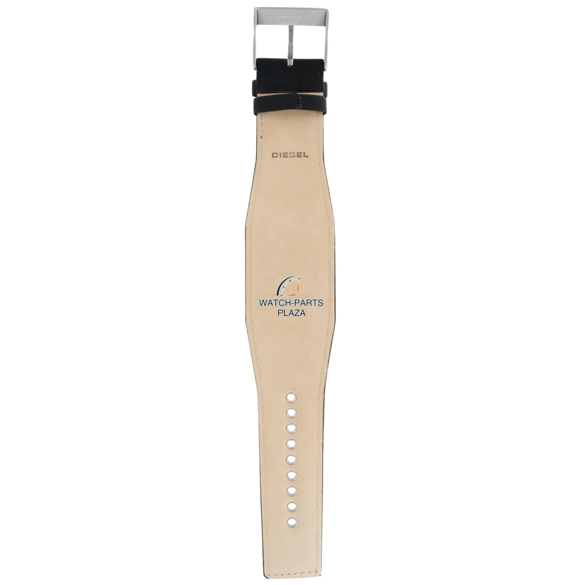 Diesel DZ2048 black cuff leather watch band 22mm original