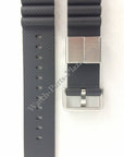 Watchband SBDC007, SBDC009 Seiko Prospex Diver 6R15 - 01D0 Black Rubber Strap 22mm - Watch Plaza