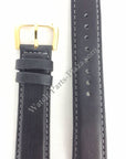 Watchband Seiko 5T32 7A40 / 7T32 7A50 Black leather strap 19mm BQA40G - Watch Plaza