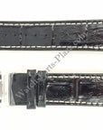 Watchband Seiko SNM007 / SNM025 Black Leather Strap - B 20mm 7S35 - 00A0 4K08JB - Watch Plaza