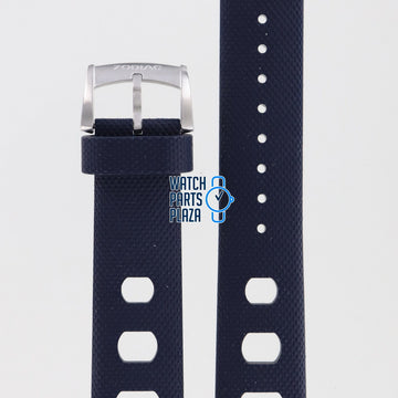 Zodiac ZO2205 Watch Band ZO - 2205 Dark Blue Rubber 20 mm Sea Dragon - Watch Plaza