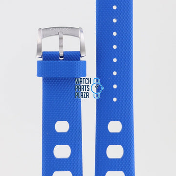 Zodiac ZO2223 Watch Band ZO - 2223 Blue Silicone 20 mm Sea Dragon - Watch Plaza