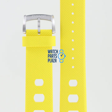 Zodiac ZO2224 Watch Band ZO - 2224 Yellow Silicone 22 mm Sea Dragon - Watch Plaza