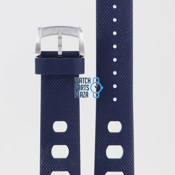 Zodiac ZO2233 Watch Band ZO - 2233 Dark Blue Silicone 20 mm Sea Dragon - Watch Plaza