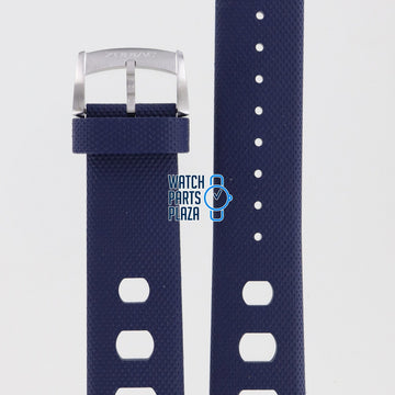 Zodiac ZO2242 Watch Band ZO - 2242 Dark Blue Silicone 22 mm Sea Dragon - Watch Plaza